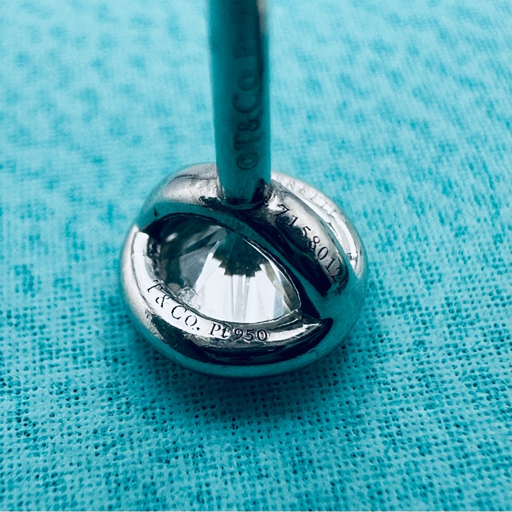 Tiffany & Co. .50 CTW Diamonds by the Yard Earrings in Platinum with Packaging - Picture 10 of 14
